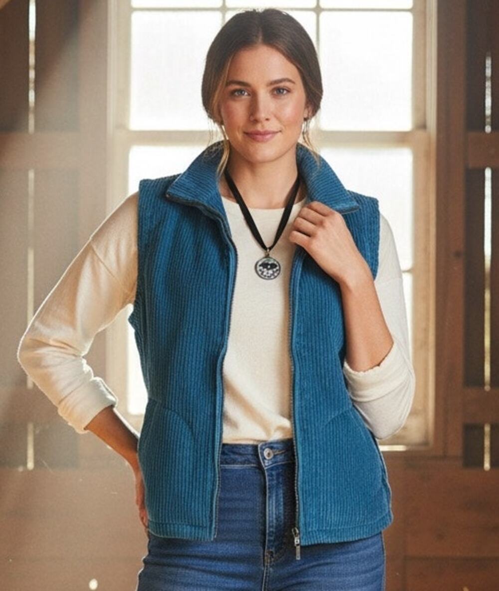 Vermont Country Store Rustic Widewale Corduroy Vest